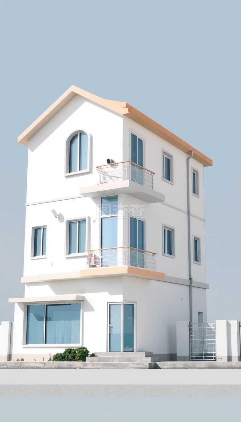 抽象艺术与未来居住 探索住宅建筑的矢量设计之美